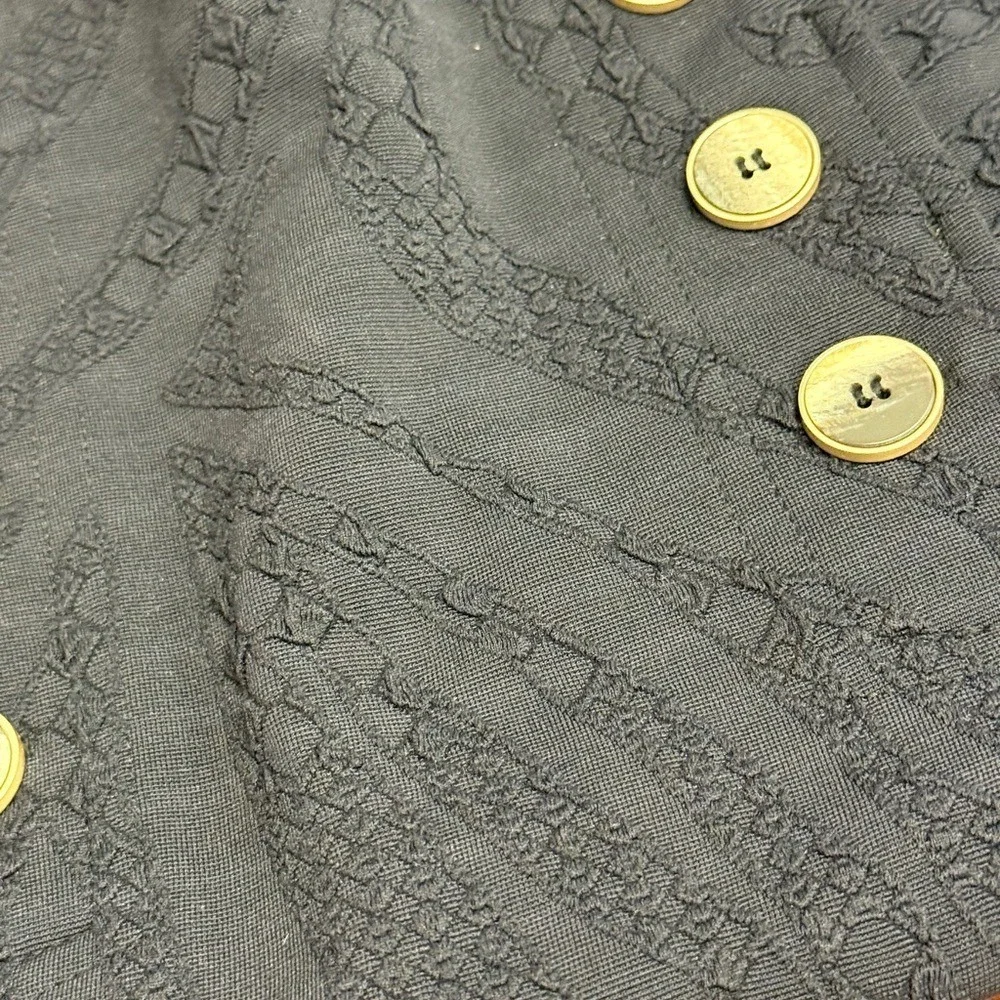 J McLaughlin Black Pencil Skirt with Jacquard Animal‎ Print NWT